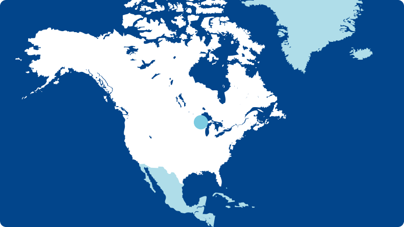 Map of North America